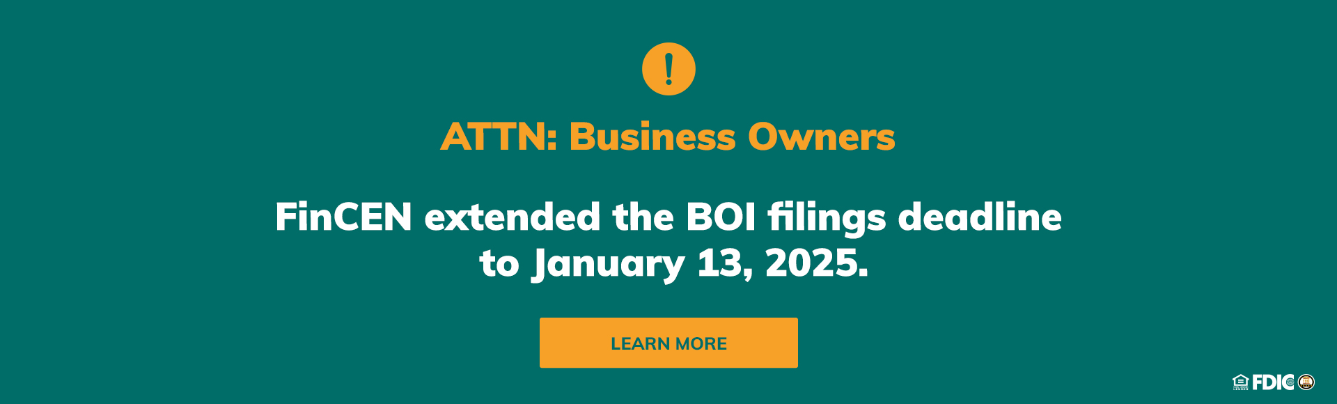 FinCEN extended the BOI filings deadline to January 13, 2025